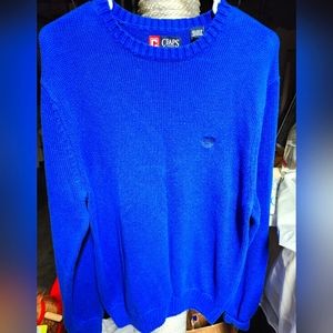 Chaps large blue men's sweater